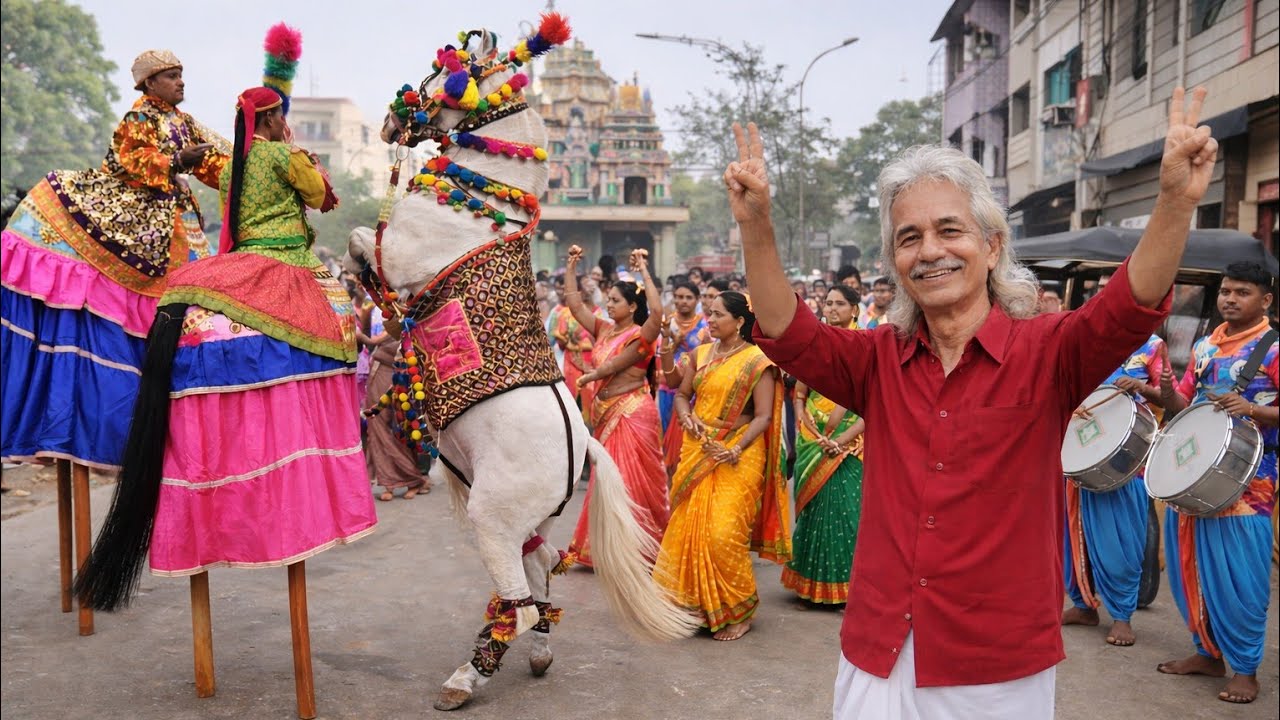 Dancing Horse and #tamil traditional event #beautiful  #visuals  & atmosphere