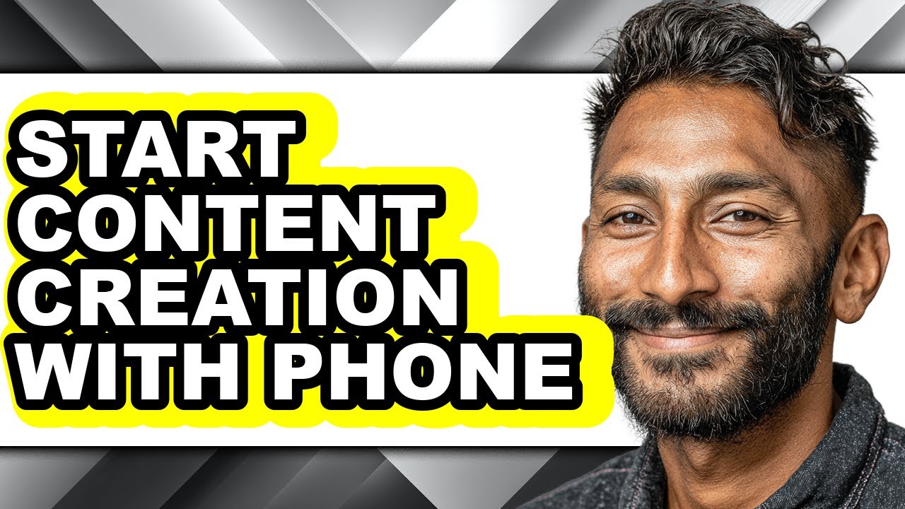 How to Start Content Creation with Phone (only Way)