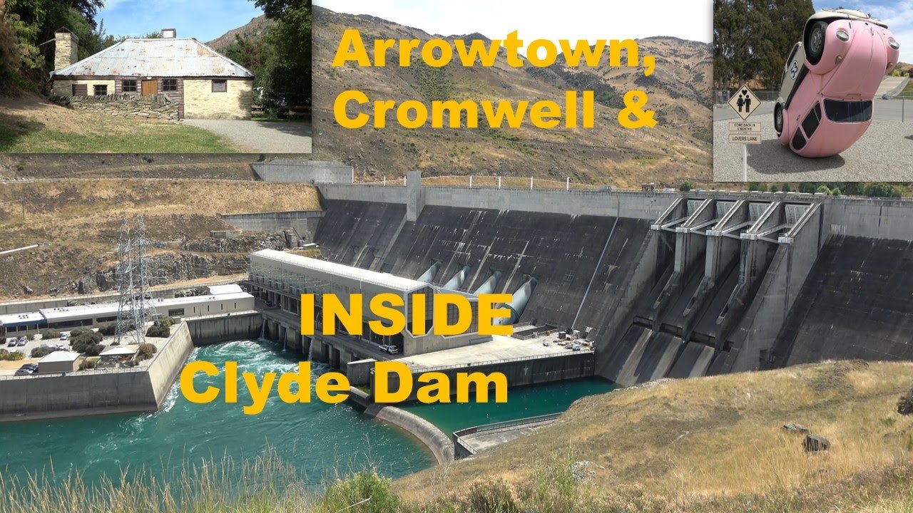 Arrowtown, Cromwell and inside Clyde Dam 2024 South Island New Zealand - Part 05