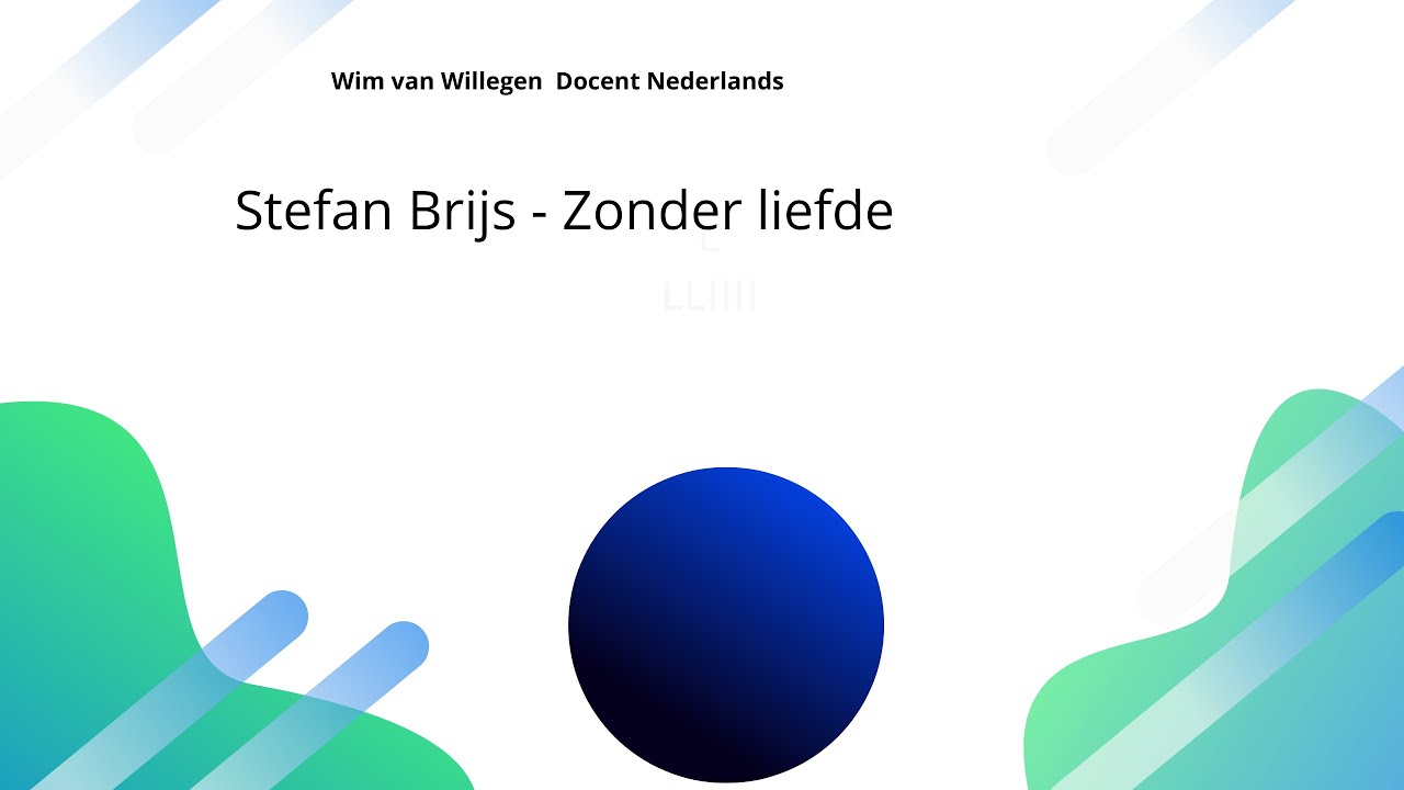 Stefan Brijs - Zonder liefde