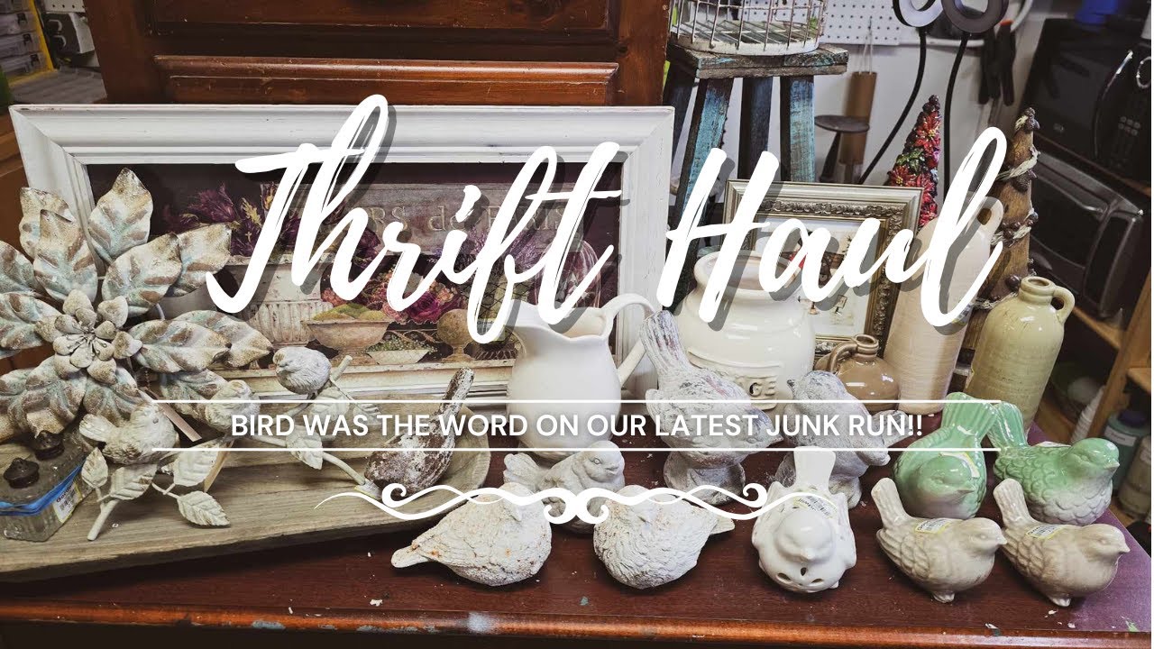 Thrift Haul • Bird is the Word • Thrifting Adventures • Junk Run Finds • So Many Birds