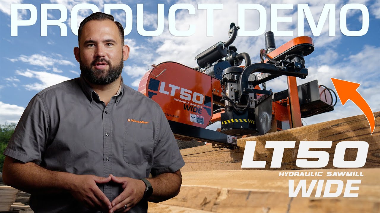 LT50WIDE Super Hydraulic Portable Sawmill Demo | Wood-Mizer