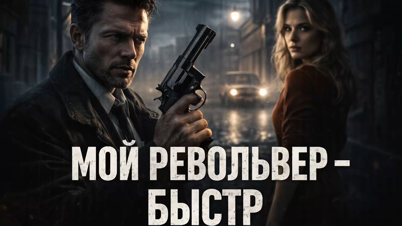 «МОЙ РЕВОЛЬВЕР БЫСТР»: КОГДА СПРАВЕДЛИВОСТЬ СТАНОВИТСЯ ПРИГОВОРОМ 🔥 #Нуар2025 #МайкХаммер #Спиллейн