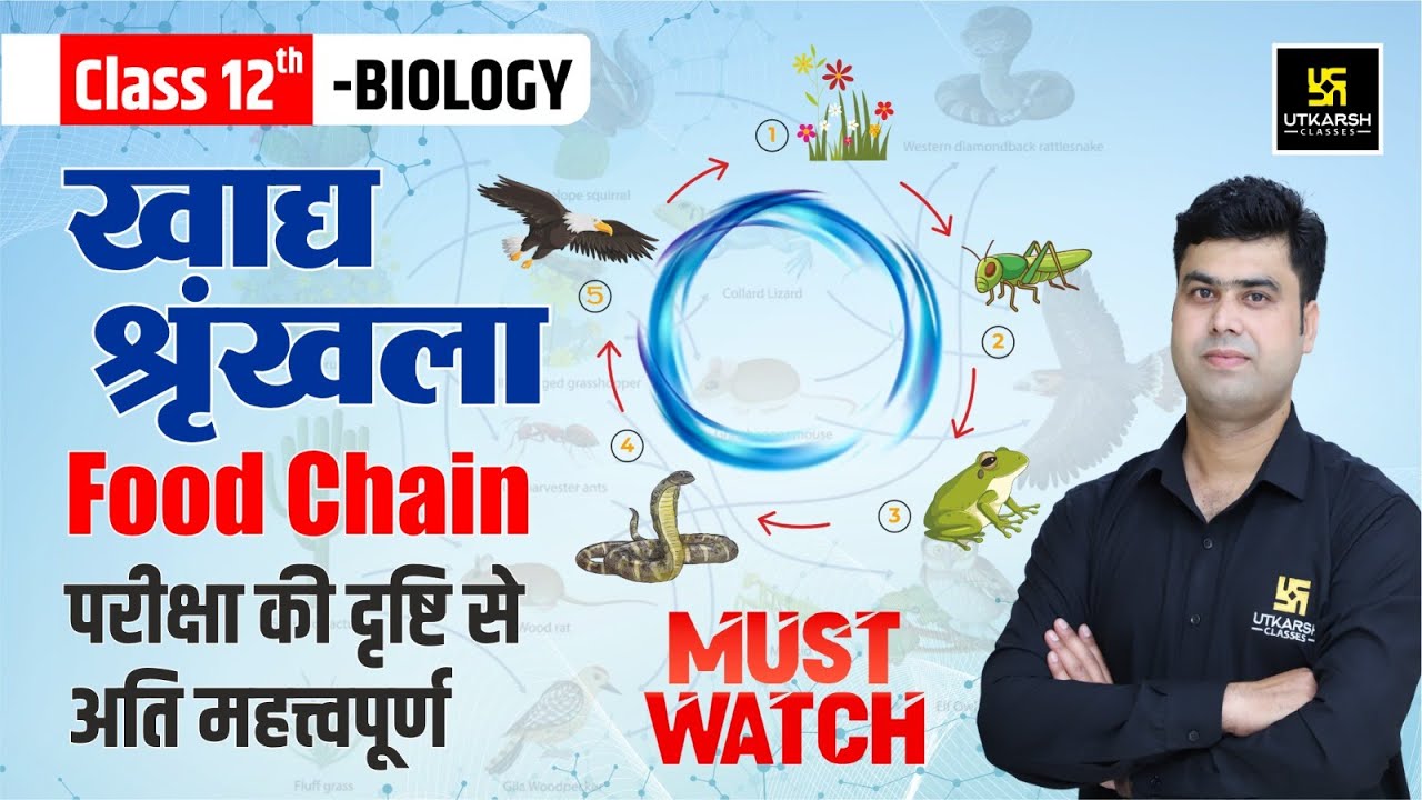 खाद्य श्रृंखला क्या है? | Food Chain | Types of Food Chains | Biology By Krishnakant Sir