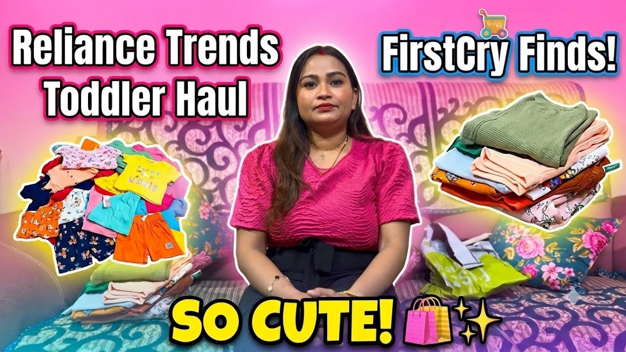 Reliance Trends Toddler Shopping Haul 👶🛍️ | Cute & Affordable Finds Under ₹499!
