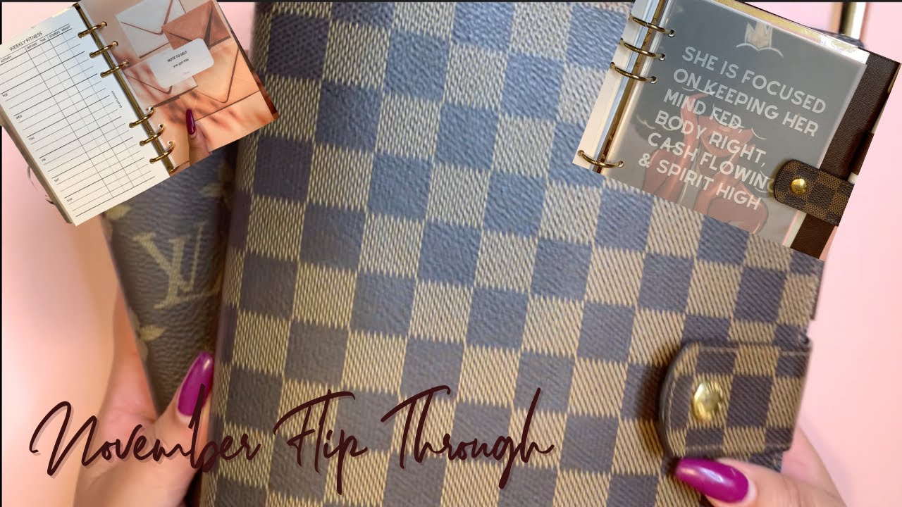 November 2020 Flip Through | Louis Vuitton MM & GM Agenda| Business and Personal Planner