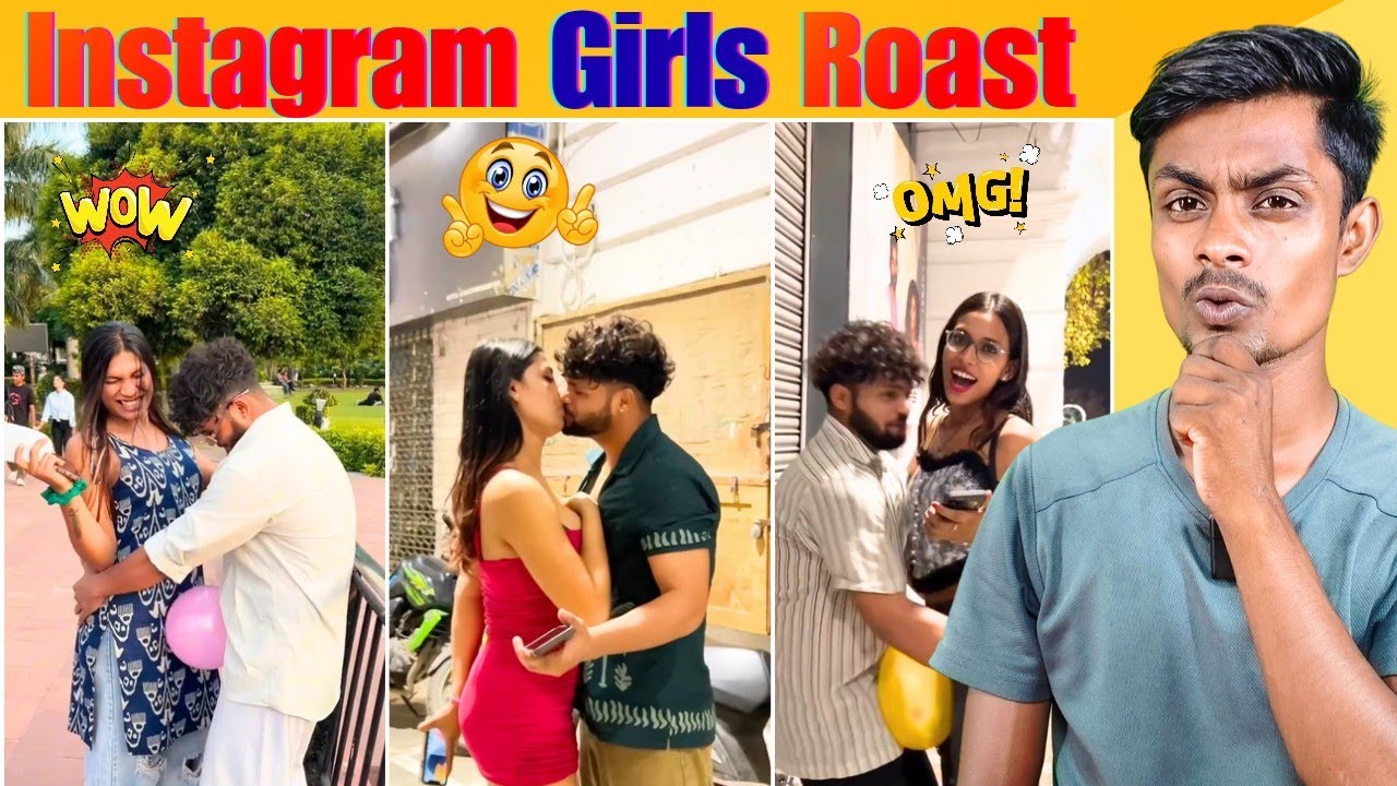 Viral Girl Roast 🔥 | Instagram Viral Girl Reels Roast | Romantic Girls Funny Roast Video