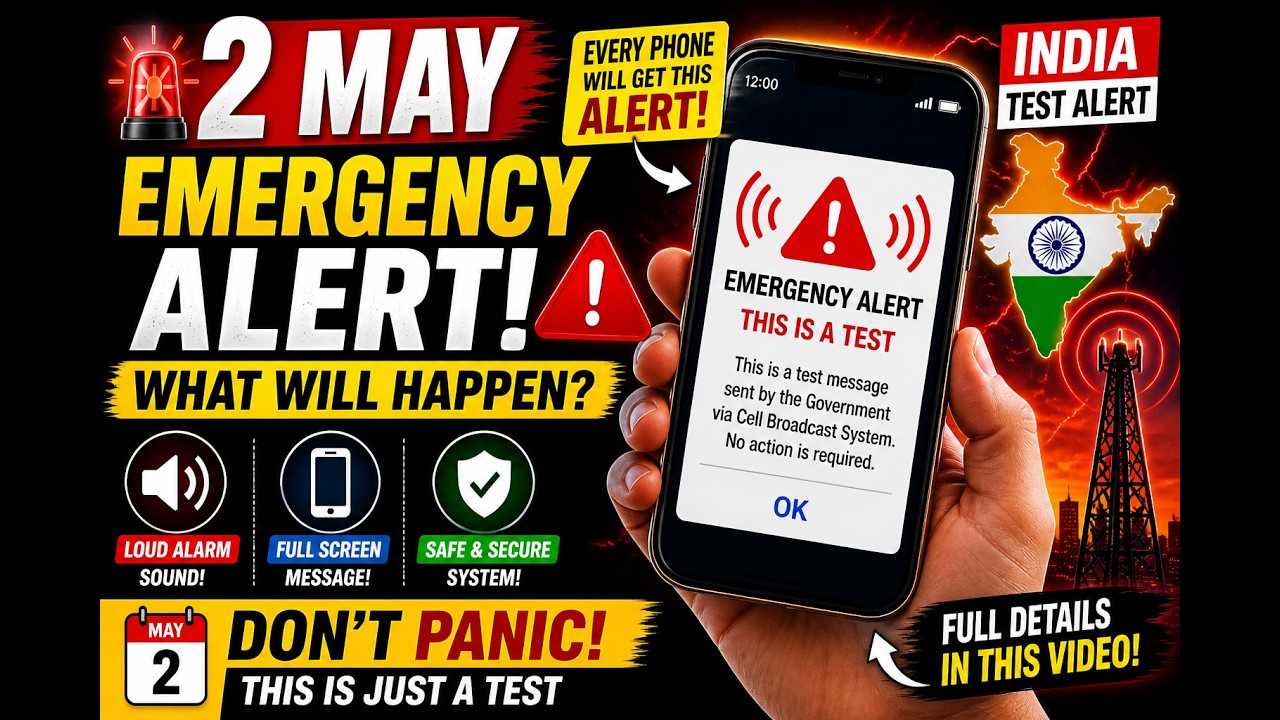 2 May Emergency Alert 🚨 India Test Alert Explained | Don&rsquo;t Panic! Full Details
