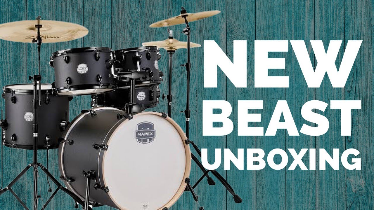 Unboxing and testing my new drum set-Mapex Storm with Zildjian PLZ4PK 4 cymbal setup