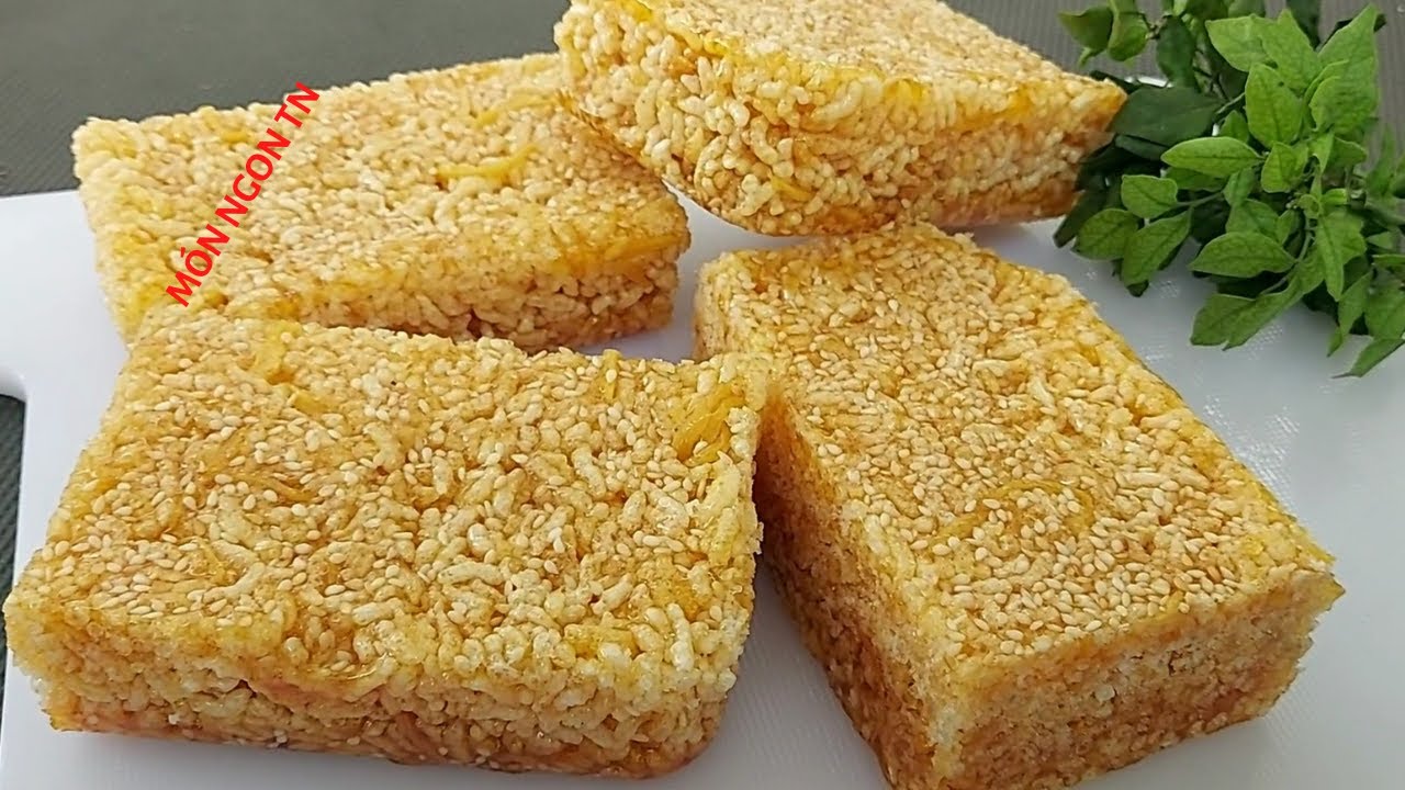 Bánh Cốm giòn tan từ cơm nguội thơm ngon khó cưỡng