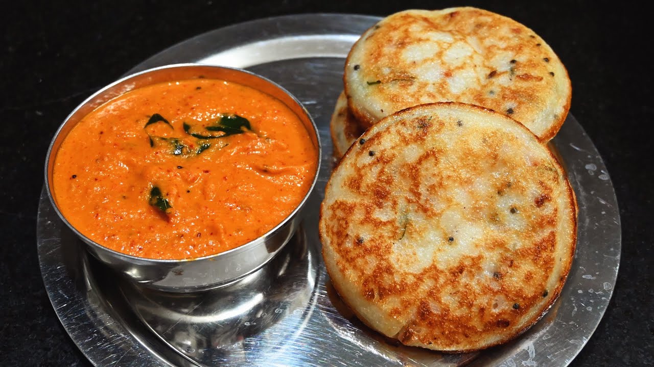 பஞ்சுபோல சூப்பர் சாப்ட் பன் தோசையும், தக்காளி கார சட்னியும் | Soft Bun Dosa & Tomato kara Chutney.