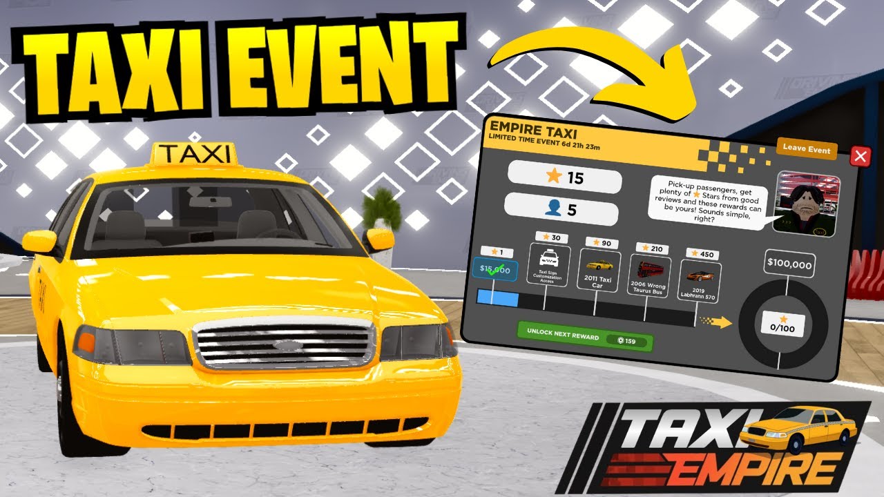 THE DRIVING EMPIRE TAXI EVENT IS HERE!