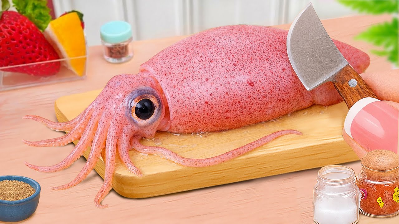 Catch and Cook Squid Tutorial 🦑 How to Make Fried Calamari with Sweet & Spicy Tomato Sauce