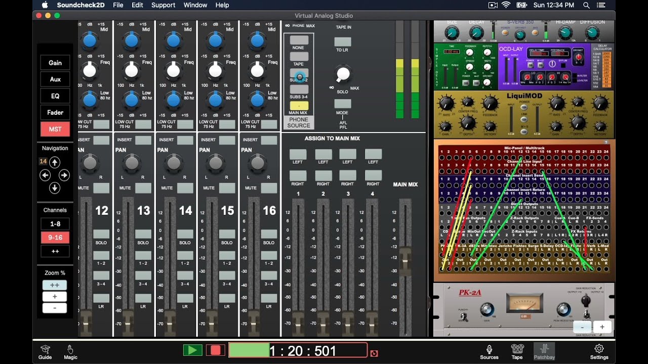 SoundcheckPro - Virtual Signal Flow Trainer - Getting Started