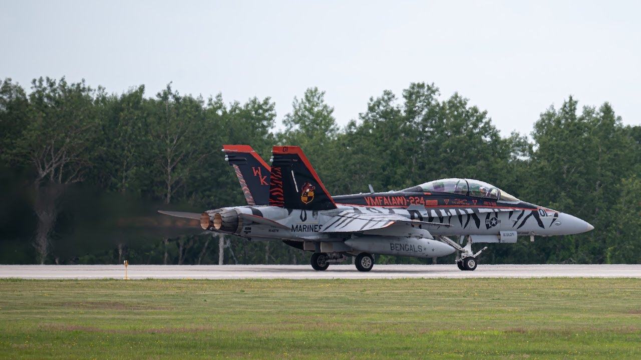 Marine Fighter Attack Squadron 112 4-Ship Loud Departure | Pease ANGB (PSM)