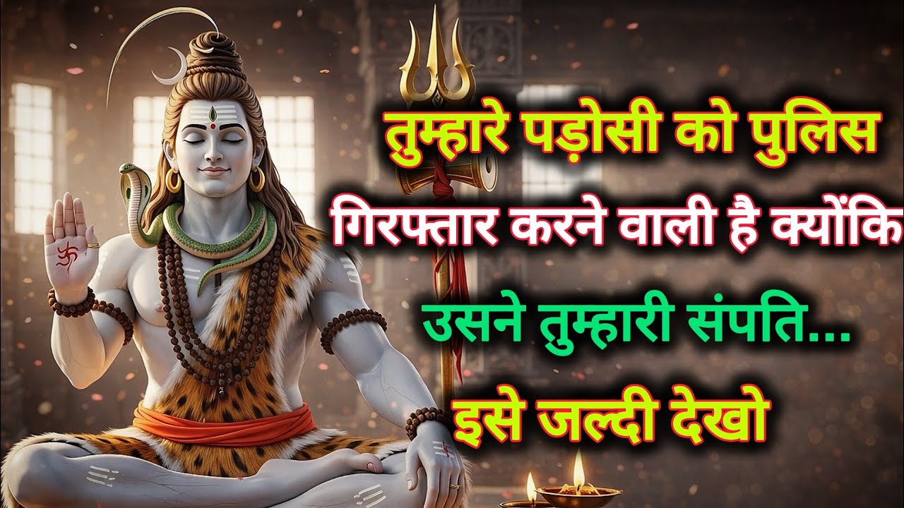 तुम्हारे पड़ोसी को पुलिस गिरफ्तार करने वाली है क्योंकि उसने...🌺 mahadev ka sandesh 🌺