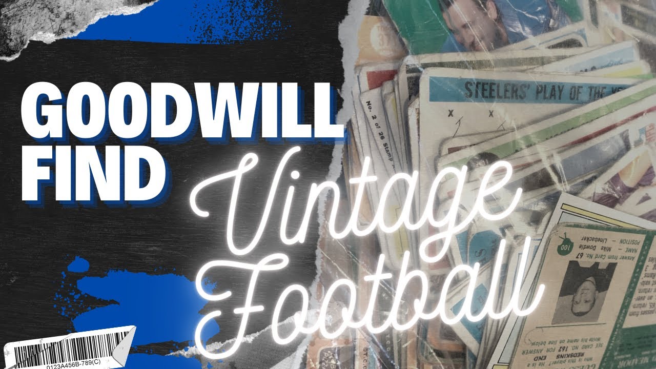 Goodwill VINTAGE Football Card Find