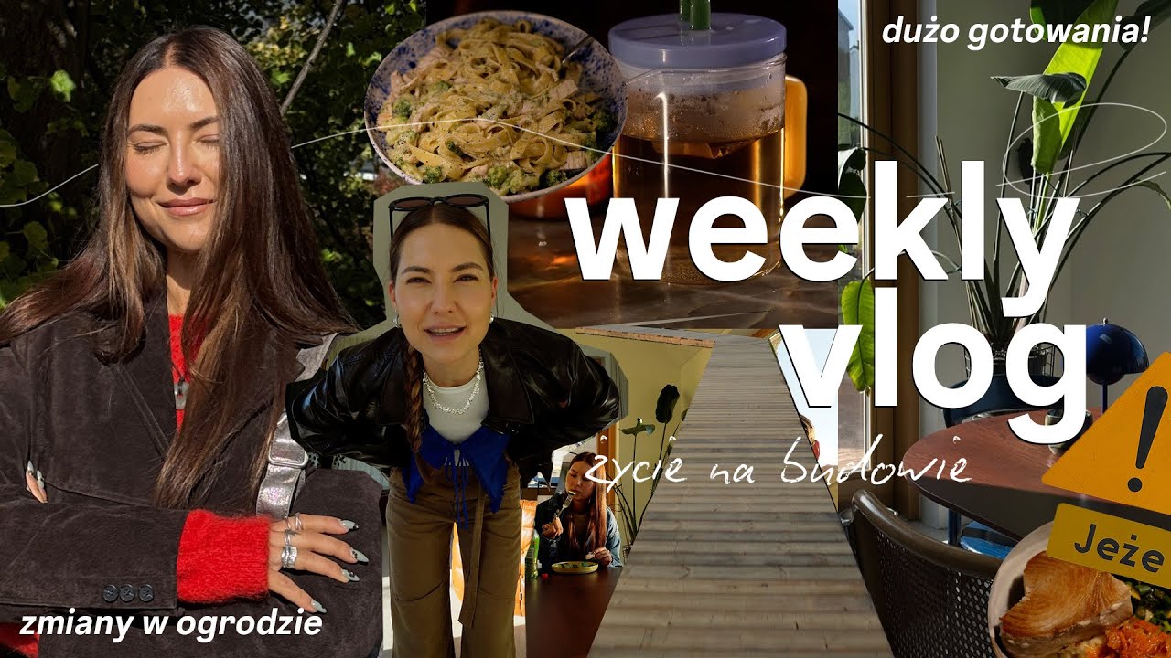 WEEKLY VLOG 🍜🫐// stresujący czas i zaległości / czosnkowa zupa🎃  / zmiany w ogrodzie i na budowie
