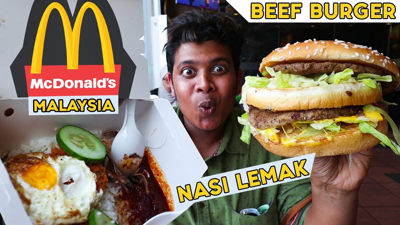 REAL BEEF BURGER and NASI LEMAK at McDonald's, Malaysia