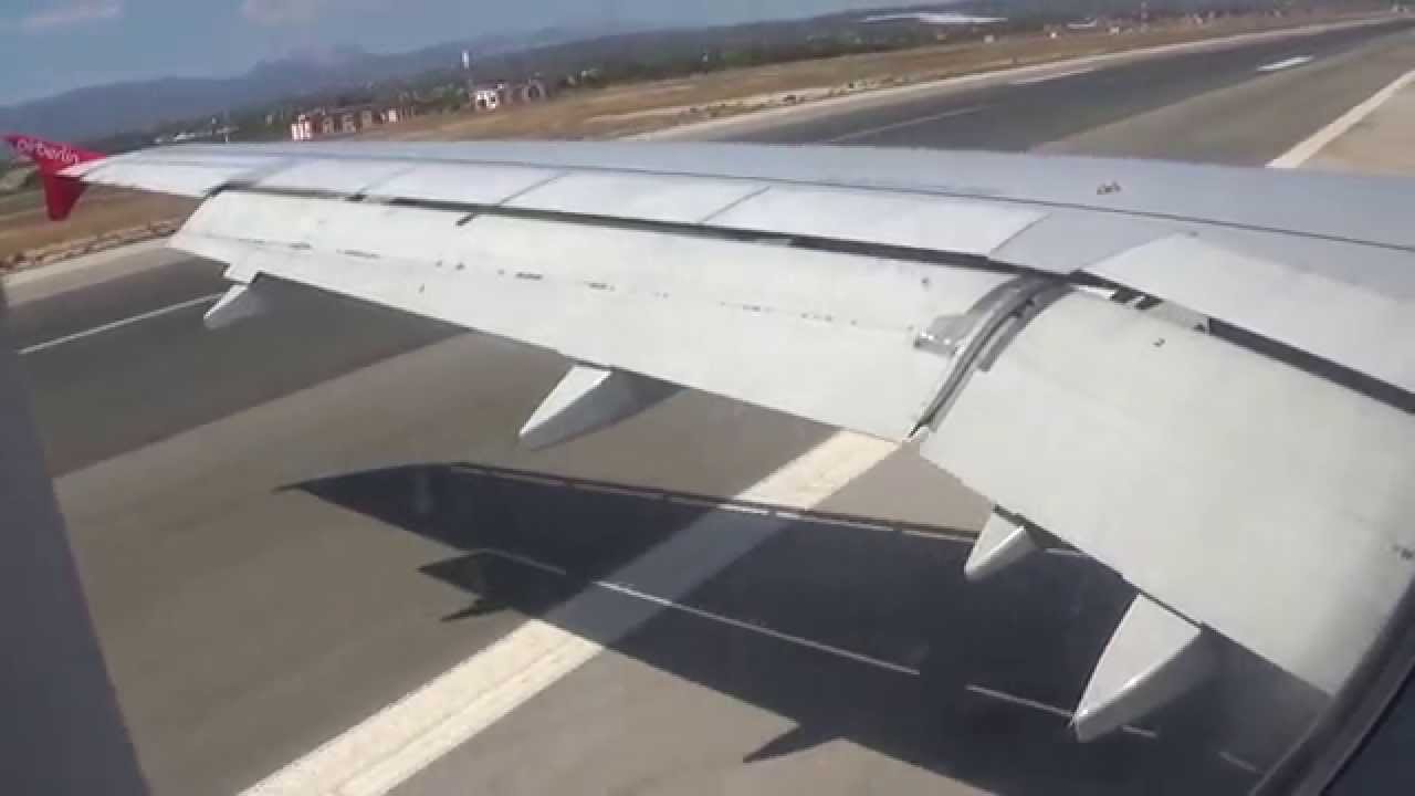 OnBoard: Landung A320 auf Mallorca (PMI) mit AirBerlin