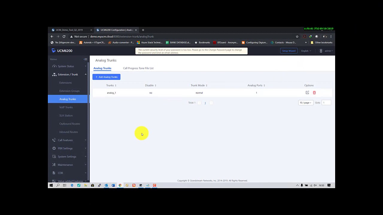 UCM62XX: Configuring PSTN lines