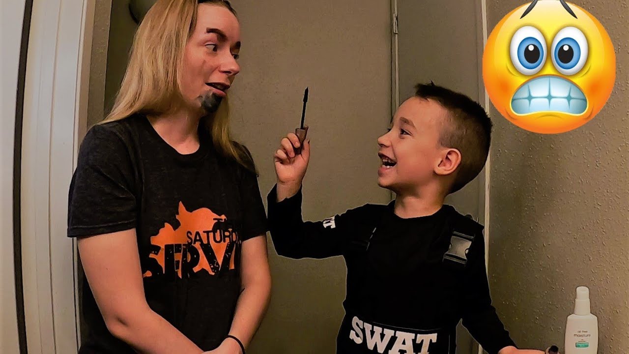 6 Year Old Does My Makeup!!!