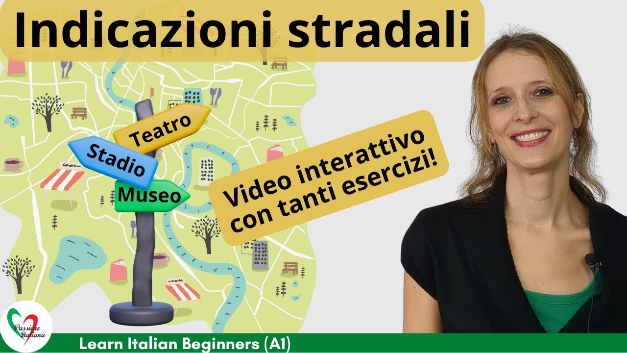 45. Dare e capire le indicazioni stradali in italiano 🚦 #learnitalianforbeginners