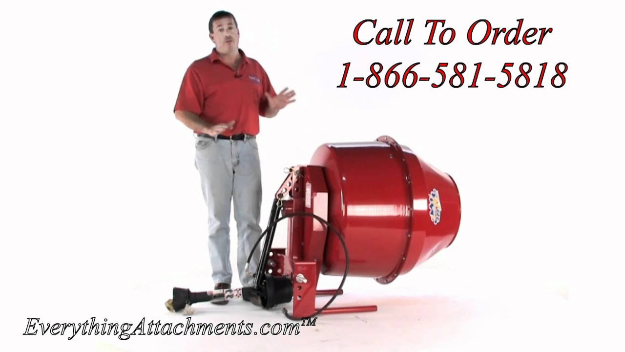 Three Point HItch PTO Driven Hydraulic Dump Cement Mixer