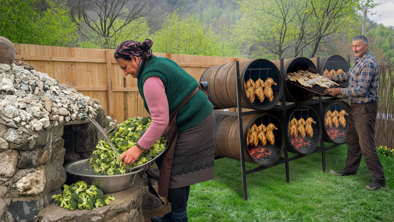 Unique Village Smoked Chicken Recipe Over Wood Fire