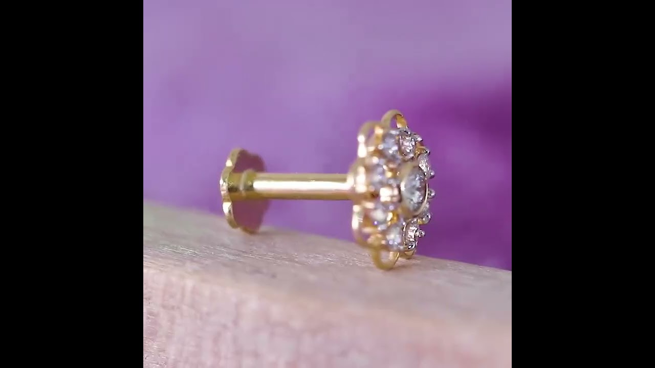 Elegant Natural Diamond Nose Pin #diamondjewellery #diamondaccessories #jewelry #diamond #nosepins