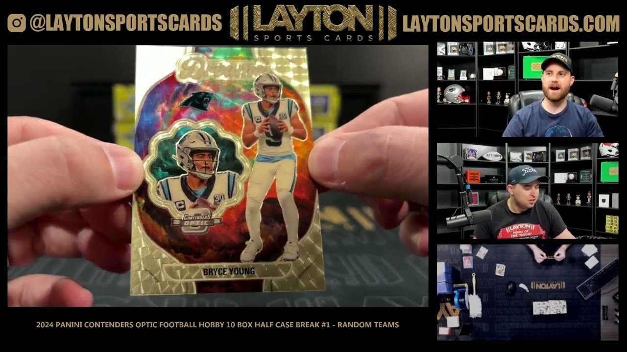 1/1 YOUNG! 2024 Panini Contenders Optic Football Hobby 10 Box Half Case Break #1