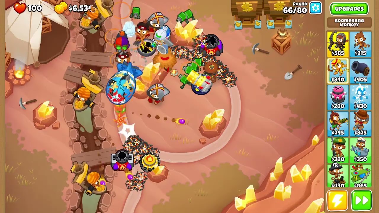BTD 6 Three Mines Round HARD