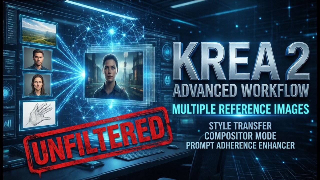 Krea 2 Reference Images in ComfyUI | Multi Image, Style Transfer & Compositor Guide