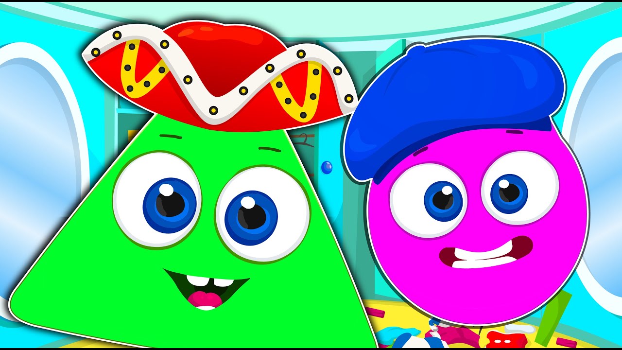 Op y Bob: Aventura de Formas Redondas y Triangulares | Dibujos Animados Educativos