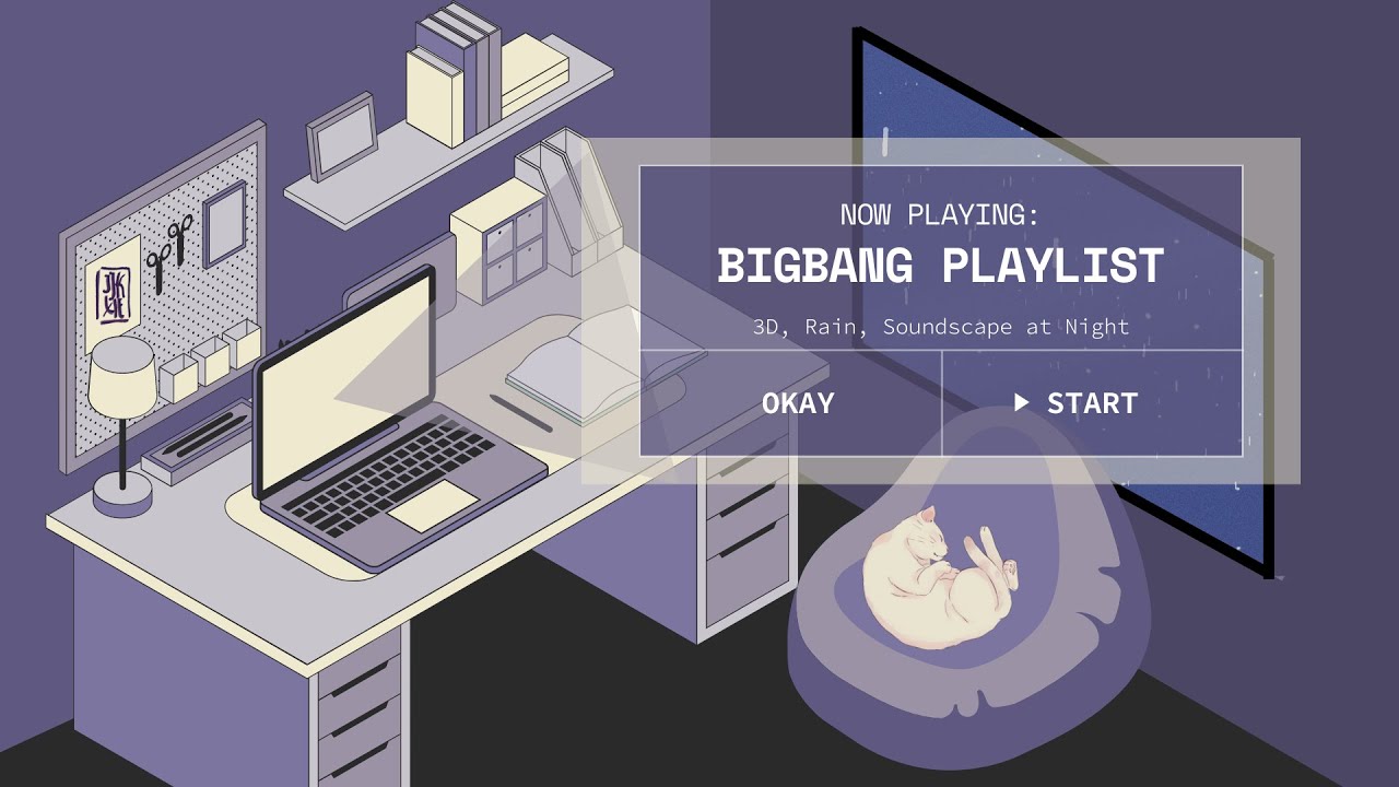 [3D PLAYLIST] BIGBANG (빅뱅) soft playlist pt. 3 | in the rain sleep/chill/study