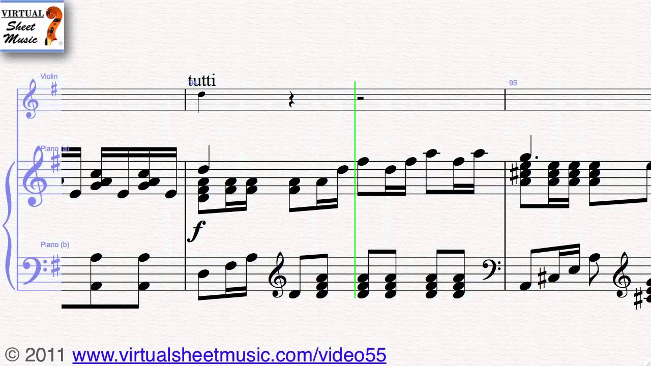 Wolfgang Amadeus Mozart's Concerto No.3 in G major K. 216 sheet music - Video Score