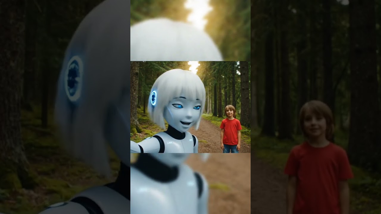 Robot Girl Confused by a Human Waving 👋🤖 | Earth Log #087