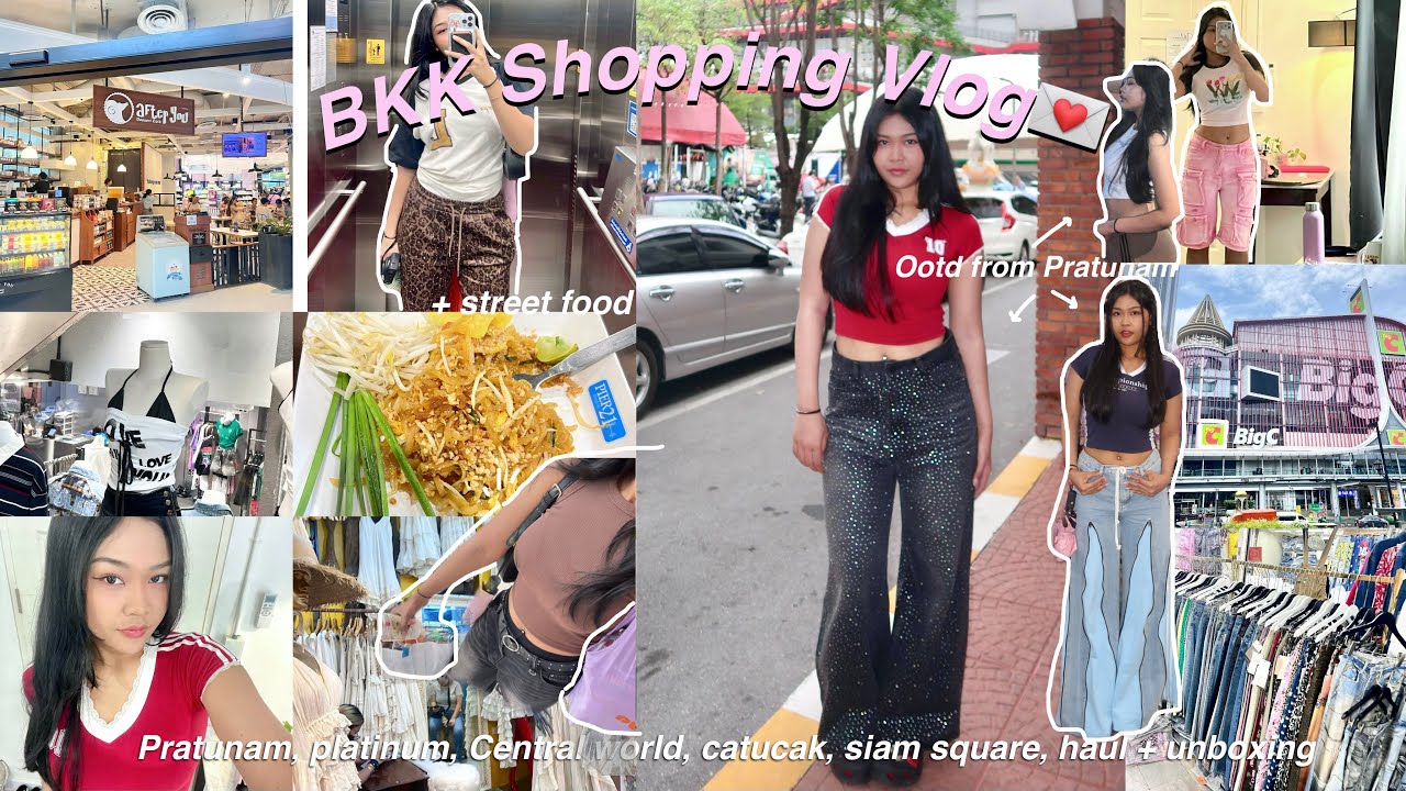 bangkok shopping haul (streetwear) 10$? 💌🛒🛍️ *VLOG*