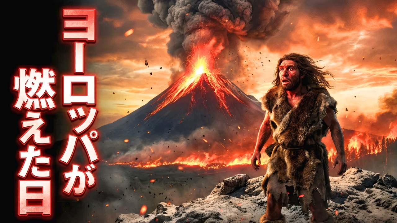 3万9000年前のフレグレイ火山噴火！ネアンデルタール絶滅の化石記録とは？