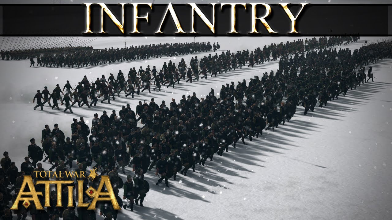 Механика Total War Attila — Глубина и ширина построения пехоты против пехоты