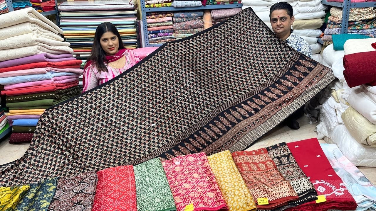 Cotton/ Modal Ajrakh/ Mashru Silk/ Digital Print fabric Wholesale Price in Kolkata Barabazar