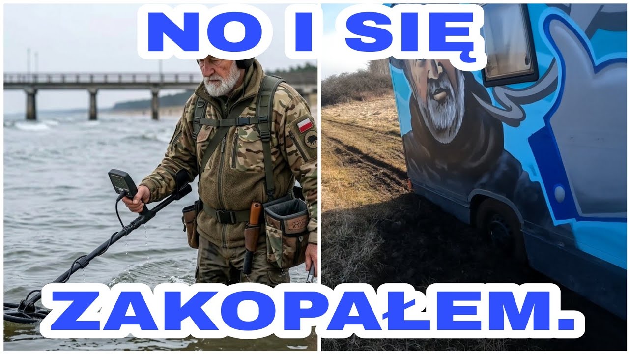 Tego się nie spodziewałem,auto zapadło się w błocie,na osłodę kaszanka z grilla.