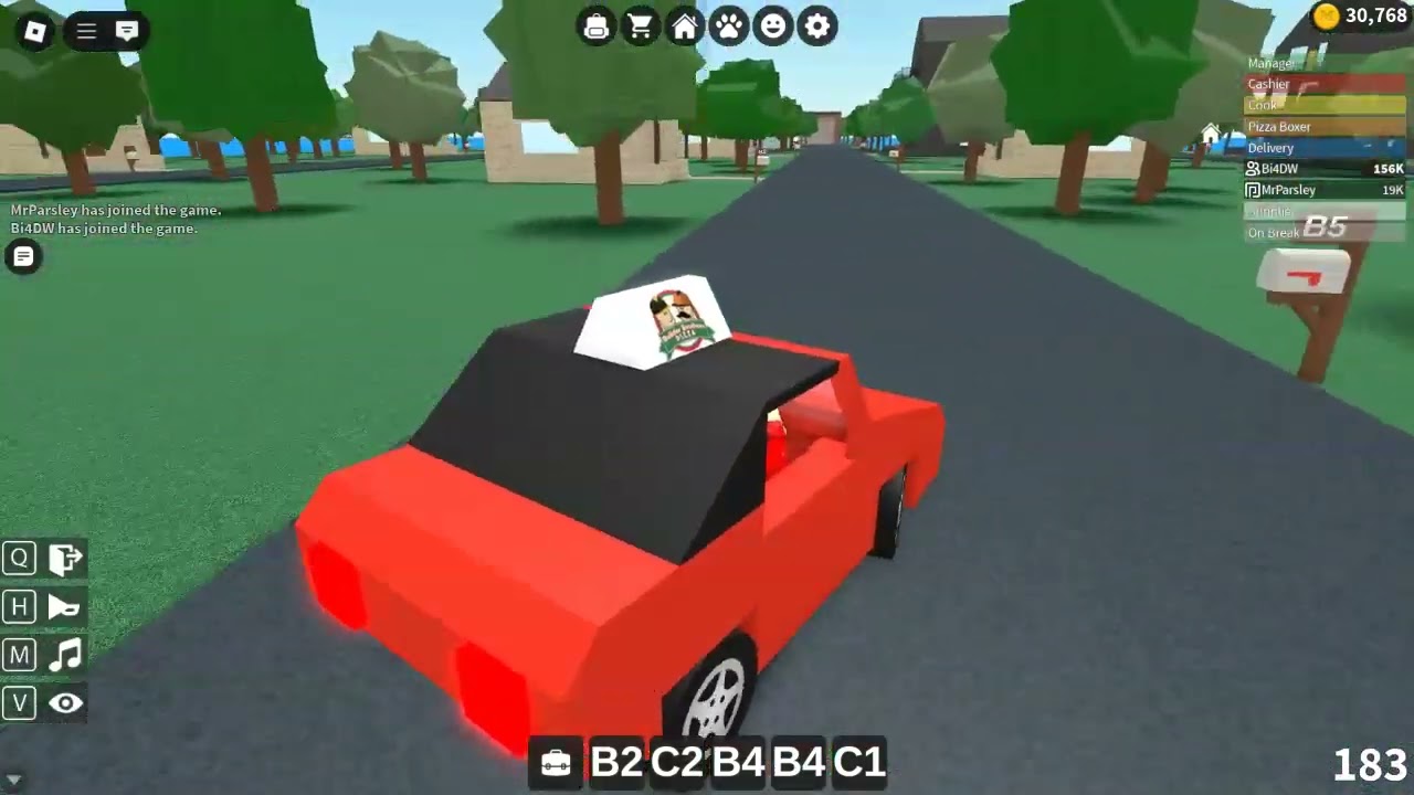 Work at a pizza place 2 Player 20 Pizza Delivery WR (KeenParsley)