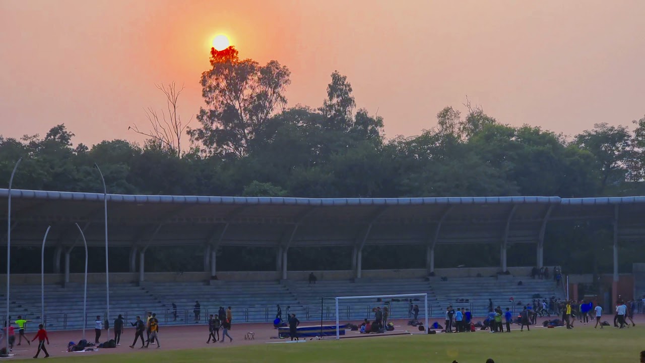 Athletes Training At Chhatarsaal Stadium in Delhi | 4K Video Ultra HD