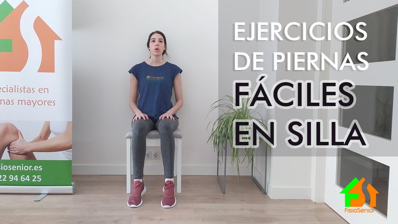 Ejercicios piernas sentado muy fáciles para mayores