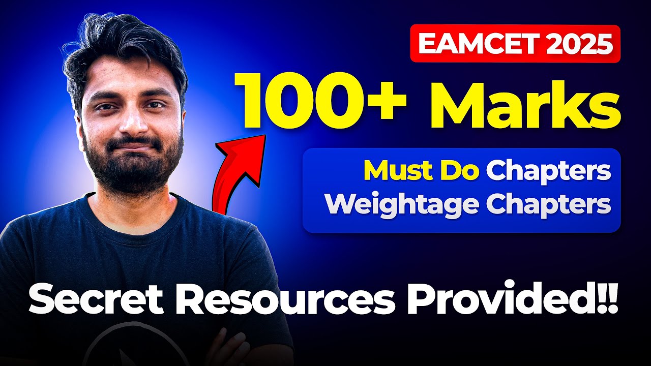 EAPCET 2026 High Weightage Chapters | Below 1000 RANK పక్కా | ఇవి తప్పకుండా చదవండి | Spark Academy