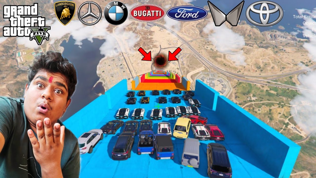 GTA 5 INDIAN CARS VS SUPER CARS IMPOSSIBLE MEGA RAMP CHALLENGE