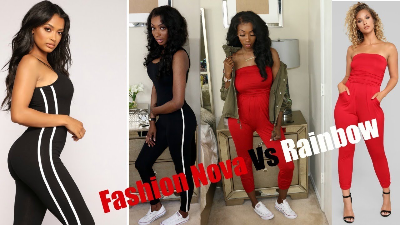 FASHION NOVA?! Somebody look at this!  I SPENT $90 IN RAINBOW! Back to school Haul 2018  edition