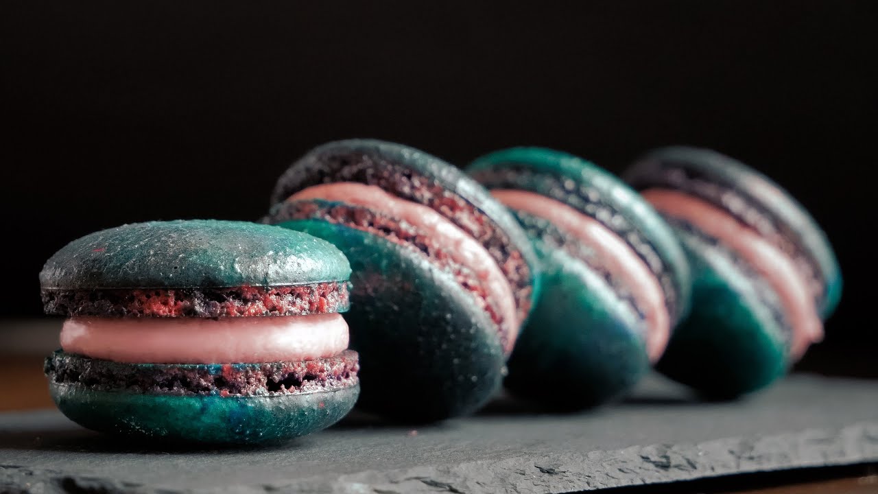 Galaxy Macarons with Milky Way Buttercream