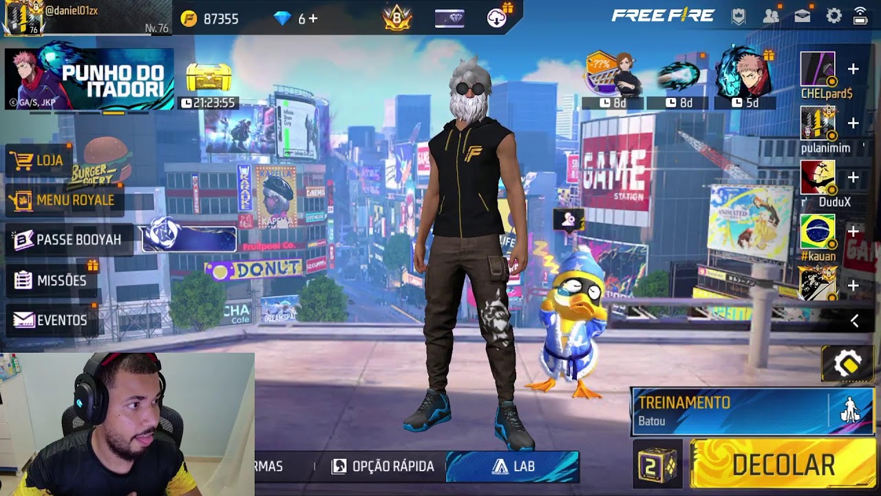 Jogando apostado - FREE FIRE